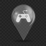 Game and Fun Glossy Icon Vector Illustration N2