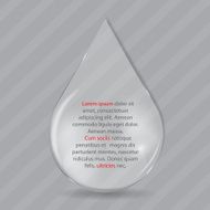 Glass Drop Frame on Abstract Background Vector Illustration N3