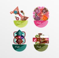 Set of abstract geometric shapes with options N139