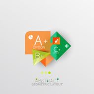 Modern abstract geometric info banner N255