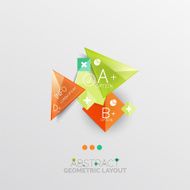 Modern abstract geometric info banner N257