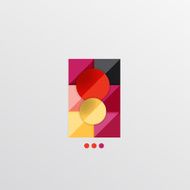 Modern abstract geometric info banner N259