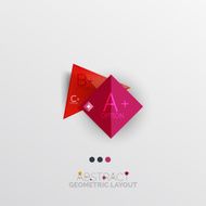 Modern abstract geometric info banner N261