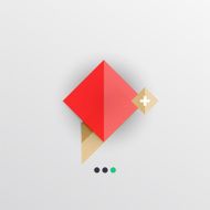 Modern abstract geometric info banner N263