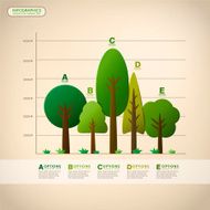vector abstract tree infographics N3
