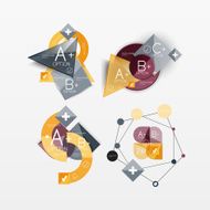 Paper graphics infographic web layouts N153
