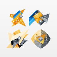 Paper graphics infographic web layouts N154