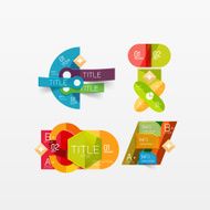 Collection of modern business infographic templates N59