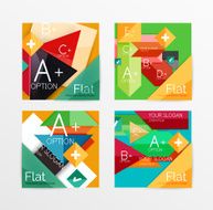 Modern paper info banner layout set N11