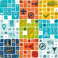 navigation flat infographic N17