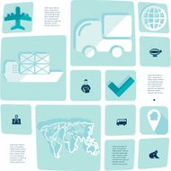 navigation flat infographic N20