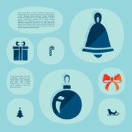 Christmas flat infographic N40