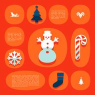 Christmas flat infographic N41