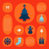 Christmas flat infographic N43