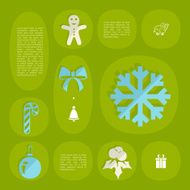 Christmas flat infographic N45