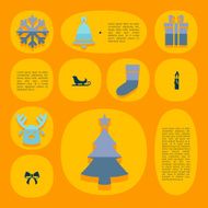 Christmas flat infographic N46