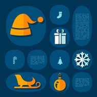 Christmas flat infographic N47