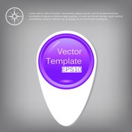 Vector 3d circle plastic glossy element for infographic