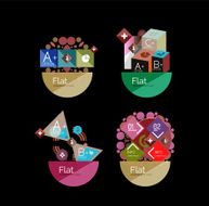 Set of abstract geometric shapes with options N150