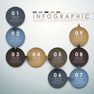 circle label flow chart infographic elements