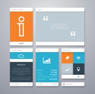 User interface (ui) and infographic vector elements
