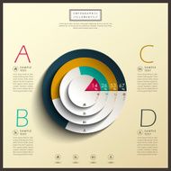 abstract 3d pie chart infographics N3