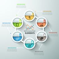Modern infographics options banner N333