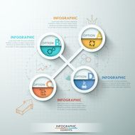 Modern infographics options banner N334