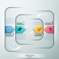 Modern infographics options banner N336
