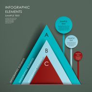 abstract pyramid chart infographics N3