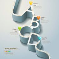 vector abstract 3d road infographics N6