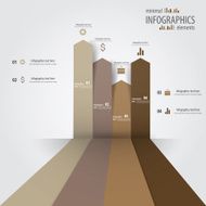 Minimal infographics design Vector N9