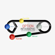 Minimal Line Design Office Web Infographics N17