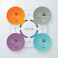 Infographics vector design template N173