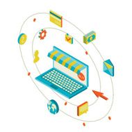 Icons for mobile marketing and online shopping
