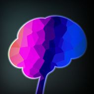 Colorful structure in the form of brain N2