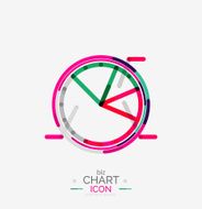 Line graph chart icon N17