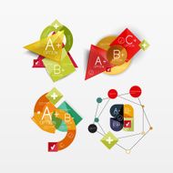Paper graphics infographic web layouts N158
