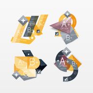 Paper graphics infographic web layouts N161