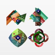 Paper graphics infographic web layouts N164