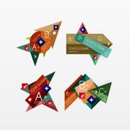 Paper graphics infographic web layouts N165