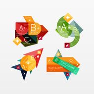 Paper graphics infographic web layouts N168