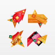 Paper graphics infographic web layouts N169