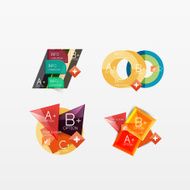 Collection of modern business infographic templates N60