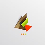 Modern abstract geometric info banner N267