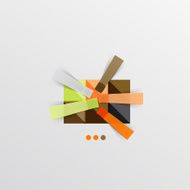 Modern abstract geometric info banner N268