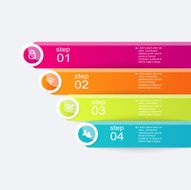 Vector colorful info graphics for your business presentations N176
