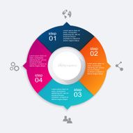 Vector colorful info graphics for your business presentations N178