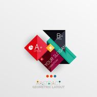 Modern abstract geometric info banner N269