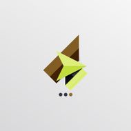 Modern abstract geometric info banner N271